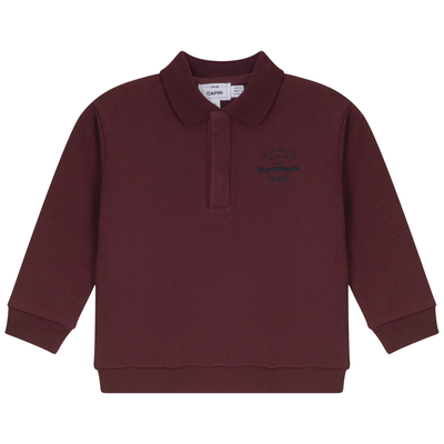 French Fleece Spandex Polo Sweatshirt