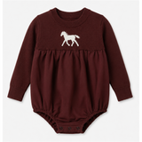 Load image into Gallery viewer, Horse Jacquard Knit &amp; Fleece Bubble
