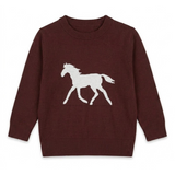 Load image into Gallery viewer, Horse Jacquard Knit &amp; Fleece
