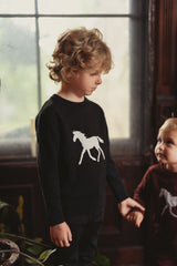Load image into Gallery viewer, Horse Jacquard Knit &amp; Fleece
