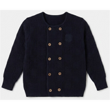 Load image into Gallery viewer, Knitted Double Breasted Sweater With Crest
