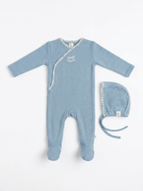 Load image into Gallery viewer, Horse Embroidery Wrap Footie
