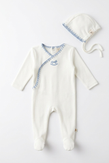 Load image into Gallery viewer, Horse Embroidery Wrap Footie
