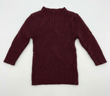 Load image into Gallery viewer, Rib Design Knit Mock Neck Top
