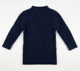 Load image into Gallery viewer, Rib Design Knit Mock Neck Top
