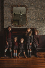 Load image into Gallery viewer, Pointel Knit &amp; Plaid Woven Bubble
