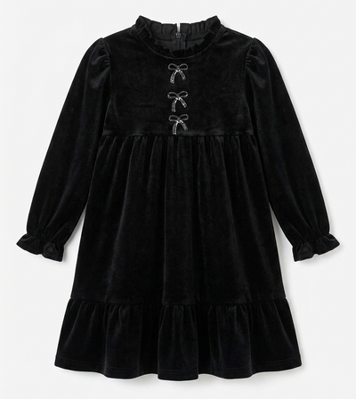 Velour Ruffle Robe