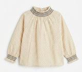 Load image into Gallery viewer, Mini Print Smocked Blouse
