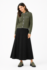 Load image into Gallery viewer, Stitching Knit Cardigan
