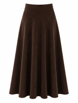 Load image into Gallery viewer, Suede Midi Skirt
