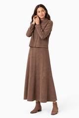 Load image into Gallery viewer, Suede Midi Length Skirt
