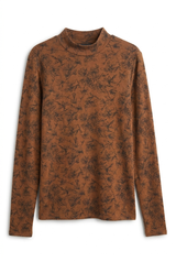 Load image into Gallery viewer, Floral Print Mock Neck Top

