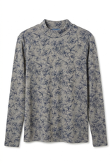 Load image into Gallery viewer, Floral Print Mock Neck Top
