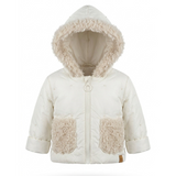 Load image into Gallery viewer, Faux Fur Trim Hooded Coat
