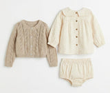 Load image into Gallery viewer, Ruffle Collar 3 PC Set
