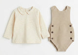 Load image into Gallery viewer, Knit Bubble &amp; Cotton Shirt Set
