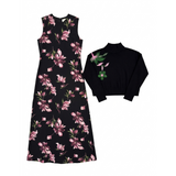 Load image into Gallery viewer, Printed Satin Jumper Set
