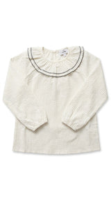 Load image into Gallery viewer, Scallop Collar Blouse
