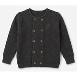 Load image into Gallery viewer, Knitted Double Breasted Sweater With Crest

