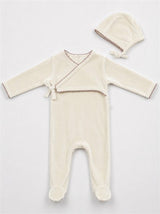 Load image into Gallery viewer, Velour Wrap Footie
